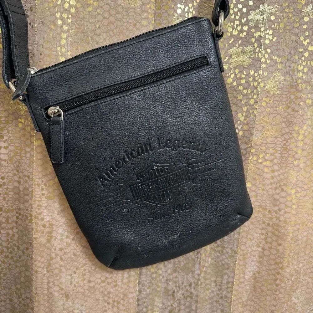 Harley-Davidson Black Crossbody American Legend Leather Purse